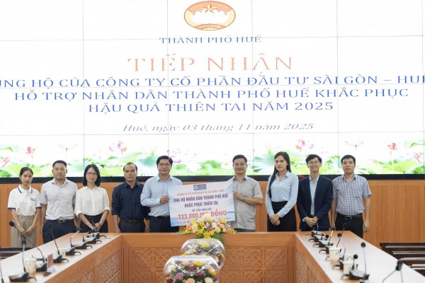SGH ủng hộ 333 triệu đồng giúp người dân thành phố Huế khắc phục hậu quả thiên tai